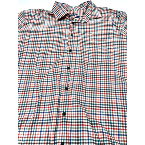 Johnnie-O Shirt Mens 2XL Hangin' Out Malibu Red Long Sleeve Button Down Preppy - Picture 3 of 10